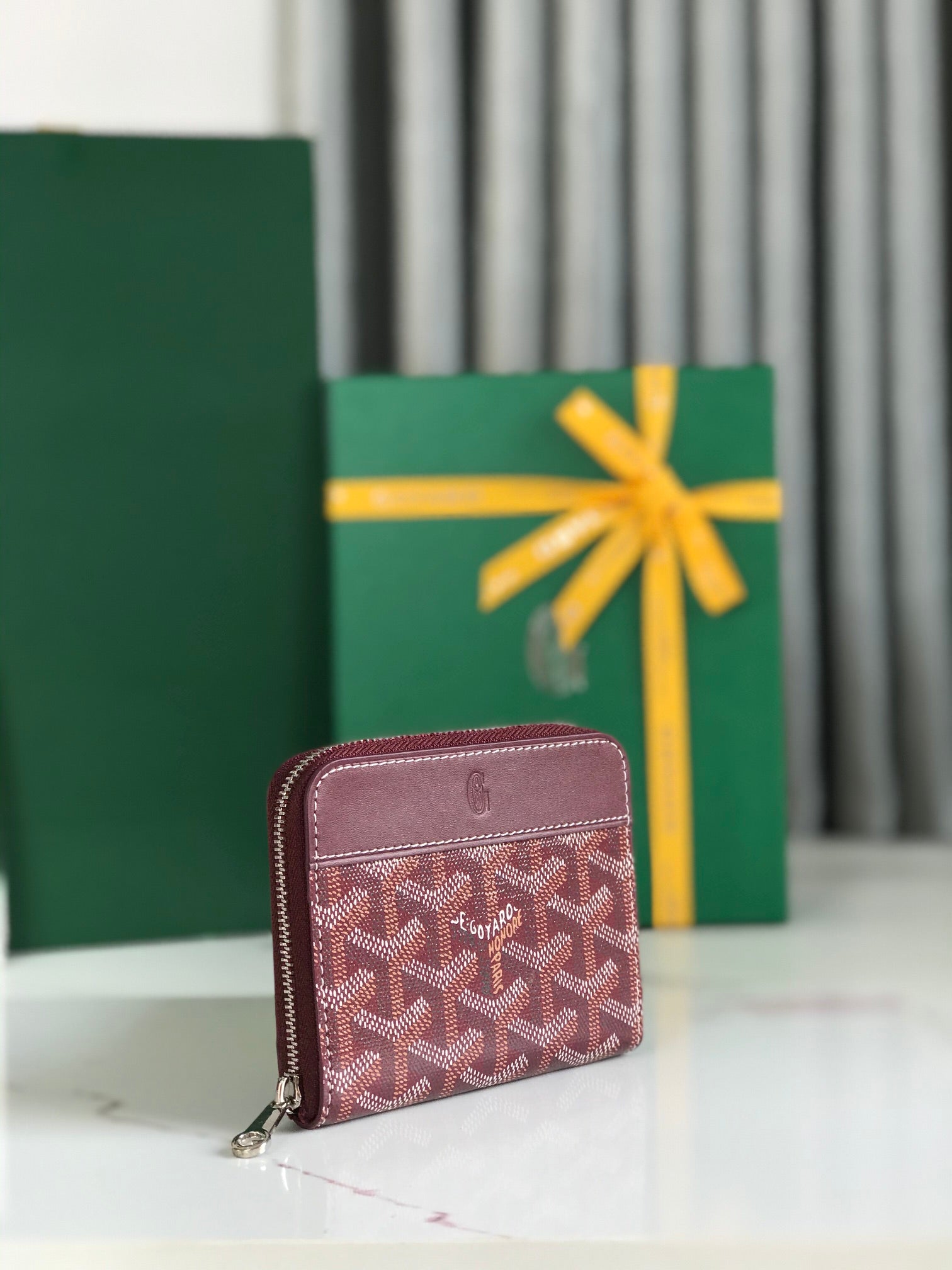 Richelieu Wallet 19 In Classic Red Goyardine Canvas