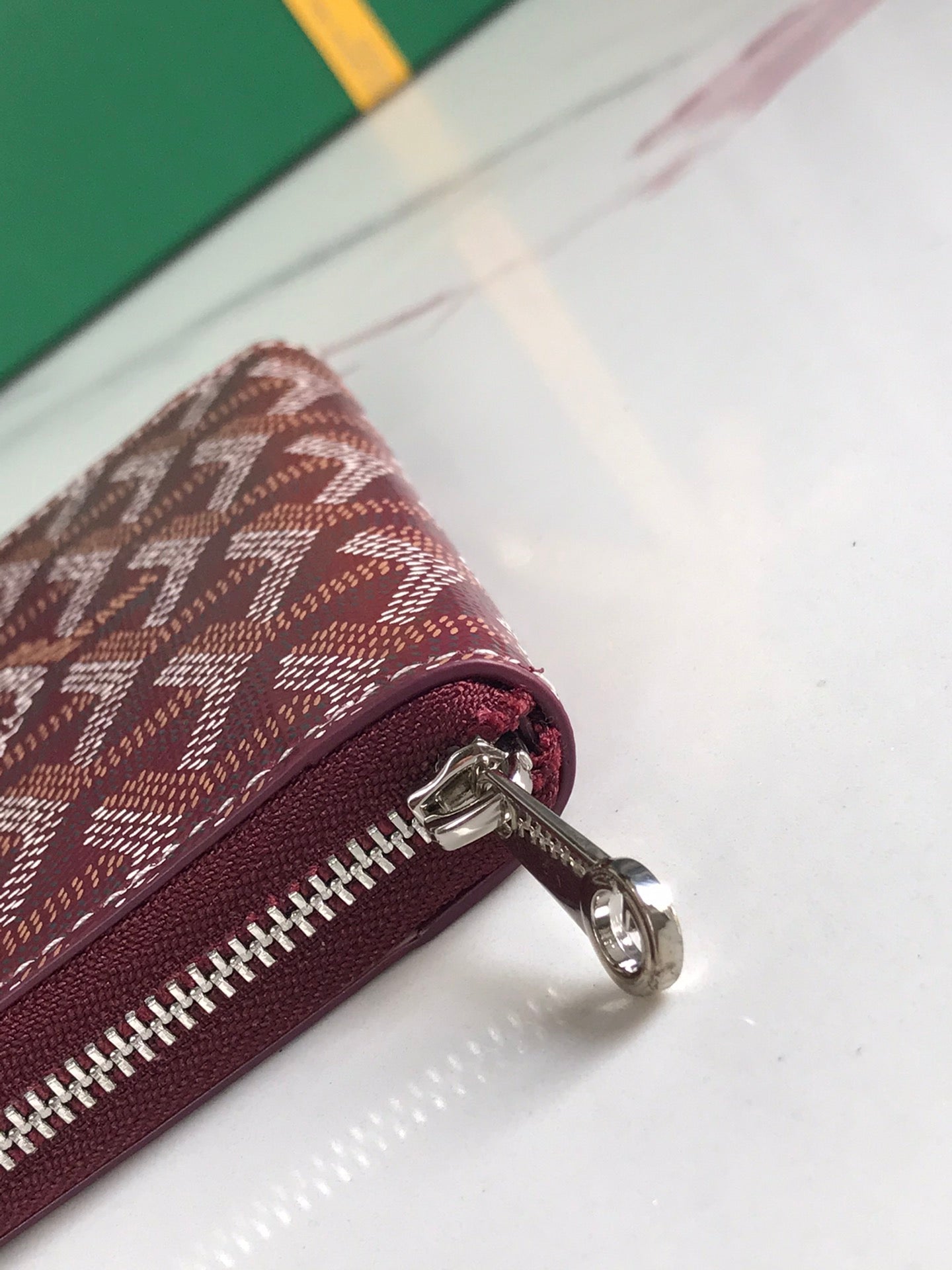 Richelieu Wallet 19 In Classic Red Goyardine Canvas