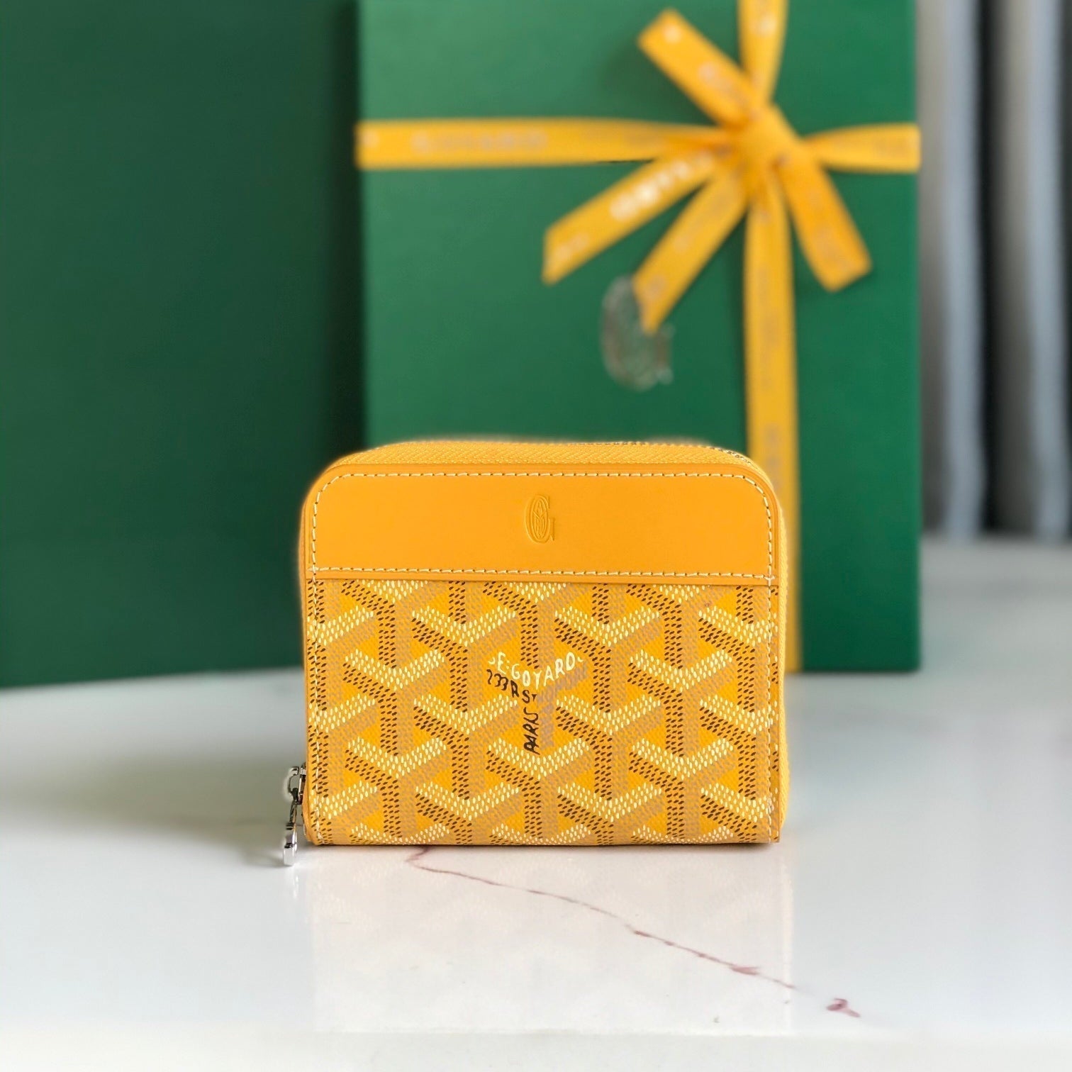 Richelieu Wallet 19 In Classic Red Goyardine Canvas