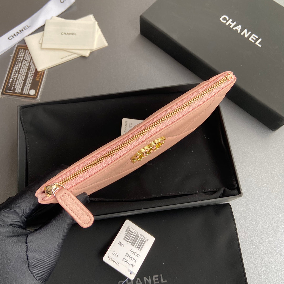 CC Large Tote 39 Light Beige Canvas Pearl Logo