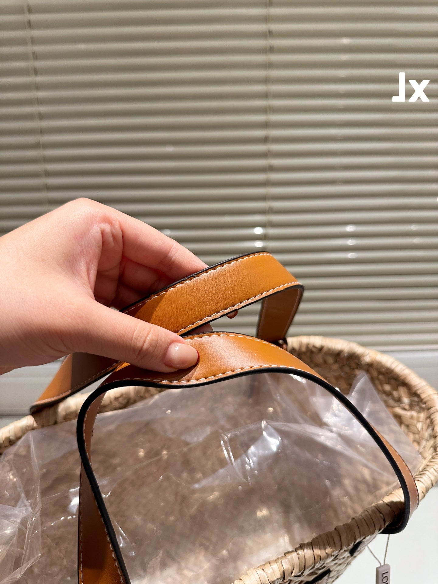 Loew Puzzle Fold Tote Iblack Shiny Calfskin