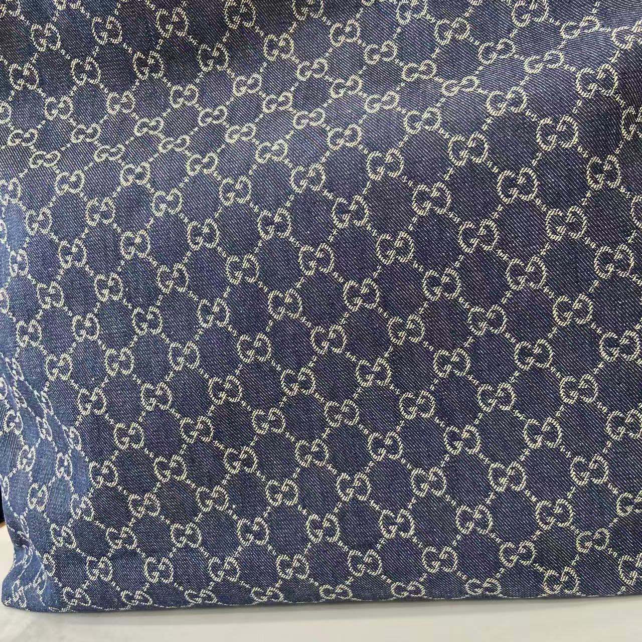 Gucci 25 Beatrix 40cm Handbag Navy Blue Denim Leather 292318