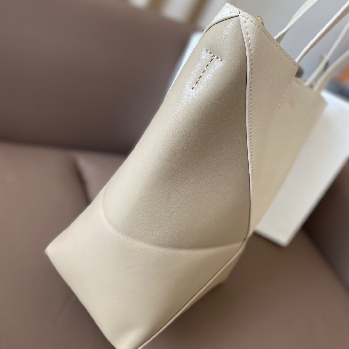 Loew Puzzle Fold Tote Iblack Shiny Calfskin