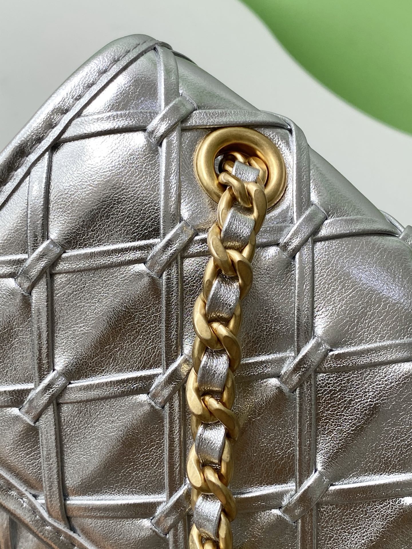 CC Large Tote 39 Light Beige Canvas Pearl Logo