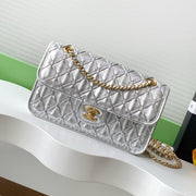 CC Large Tote 39 Light Beige Canvas Pearl Logo