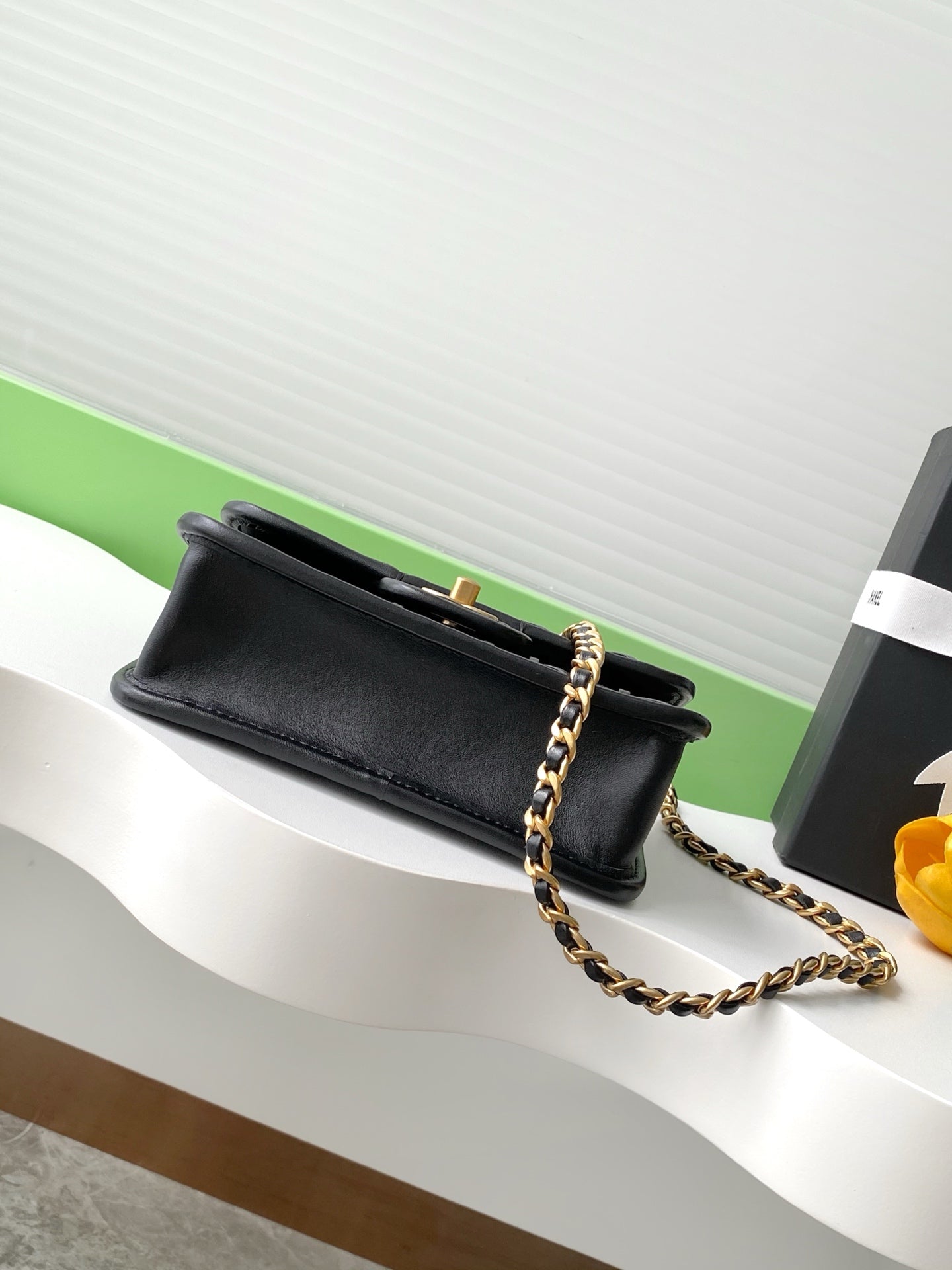 CC Large Tote 39 Light Beige Canvas Pearl Logo