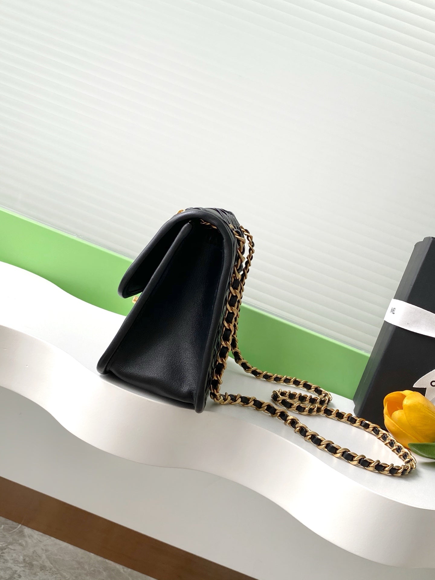 CC Large Tote 39 Light Beige Canvas Pearl Logo