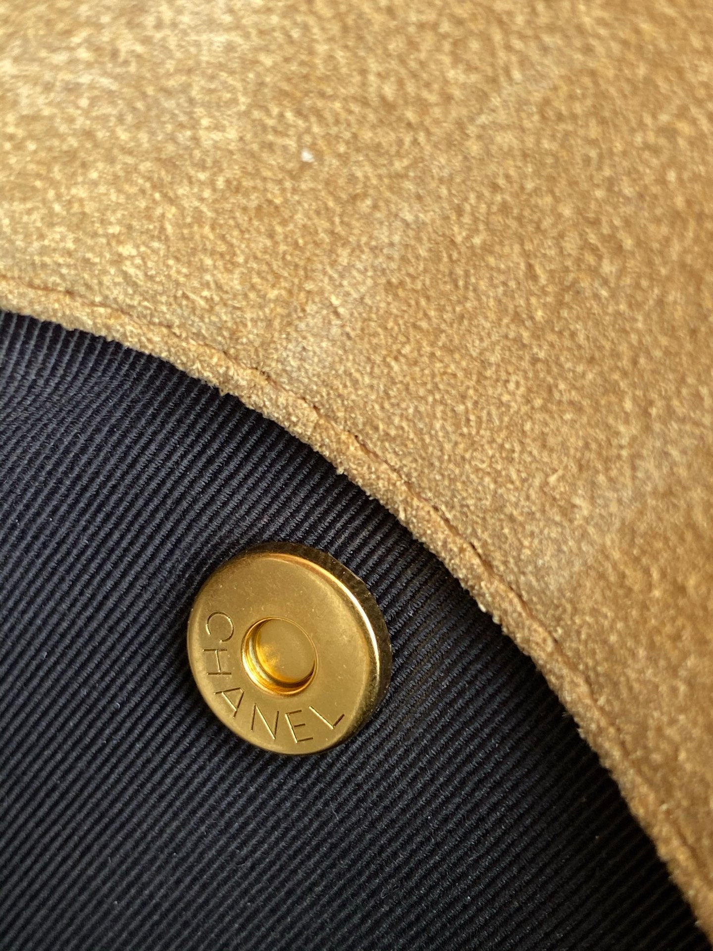 CC Large Tote 39 Light Beige Canvas Pearl Logo