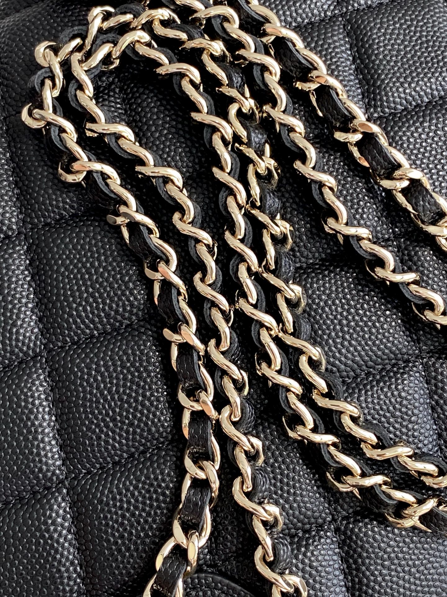 CC Large Tote 39 Light Beige Canvas Pearl Logo