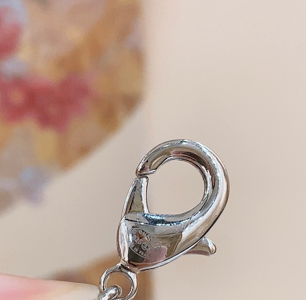 Chain Belt In Silver Metal Interwoven With Calfskin Straps