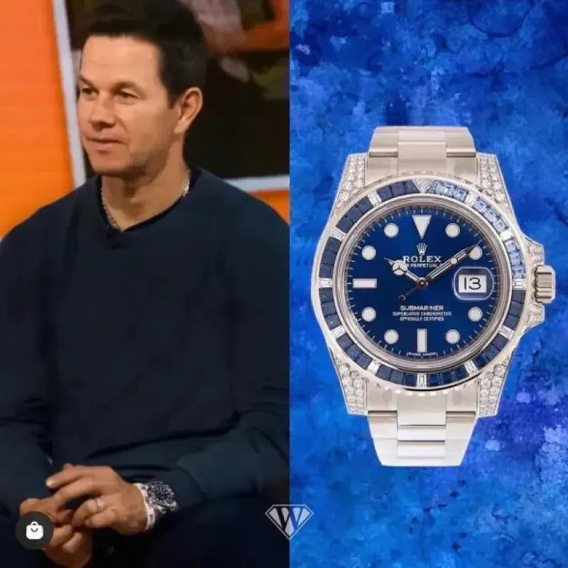 Rolex Submariner Date 116659 SABR 18k White Gold Diamonds Sapphires