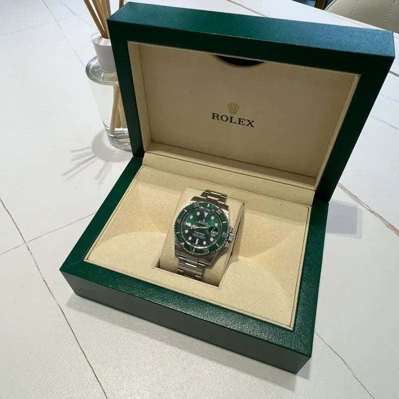 Rolex Submariner 116610LV-0002 Black Disk Watch (Green Water Ghost)