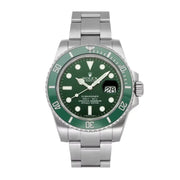 Rolex Submariner 116610LV-0002 Black Disk Watch (Green Water Ghost)