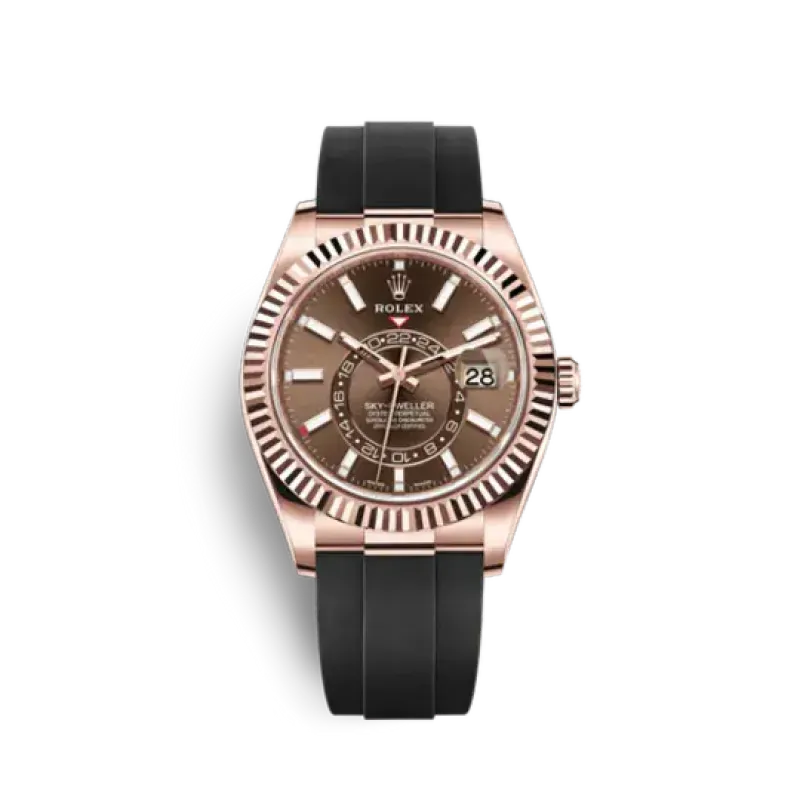 Rolex Sky-Dweller Oyster 42 mm Everose gold 326235-0005 New