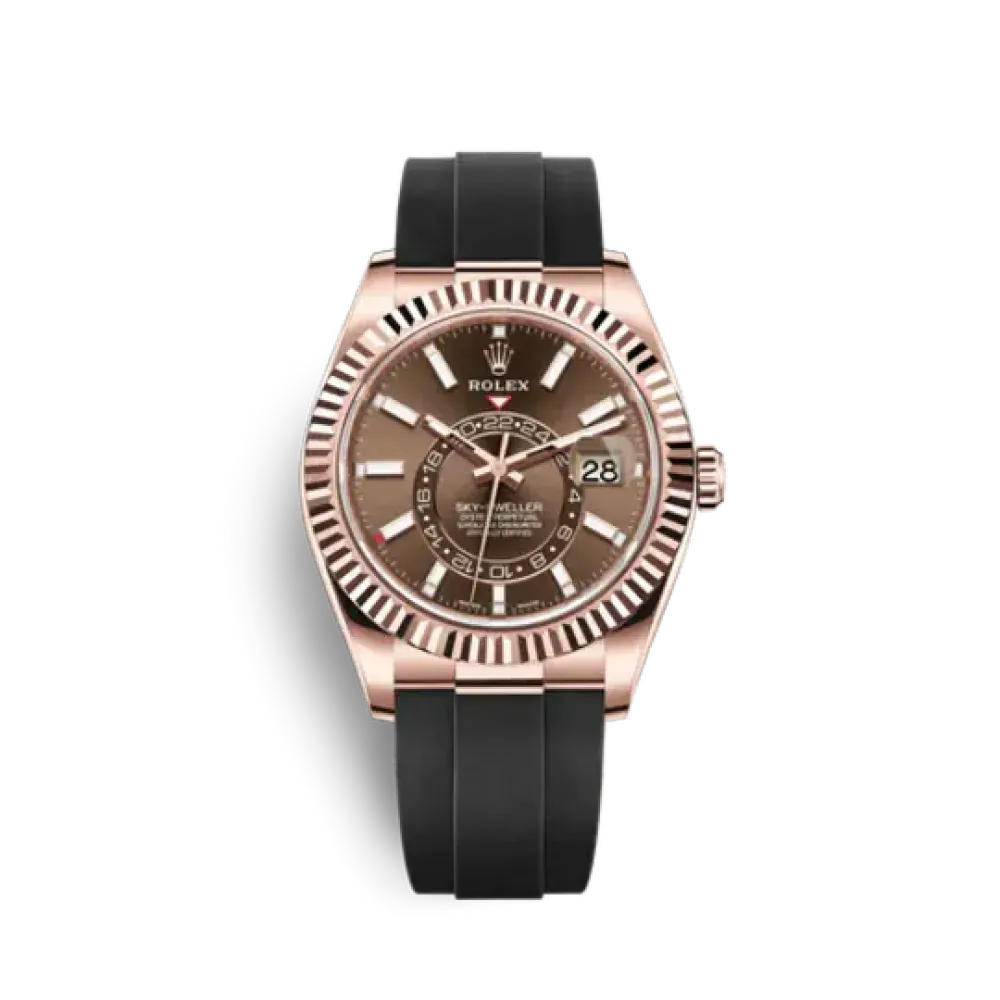Rolex Sky-Dweller Oyster 42 mm Everose gold 326235-0005 New