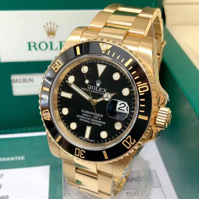 Rolex Submariner 116618LN-97208 black dial watch