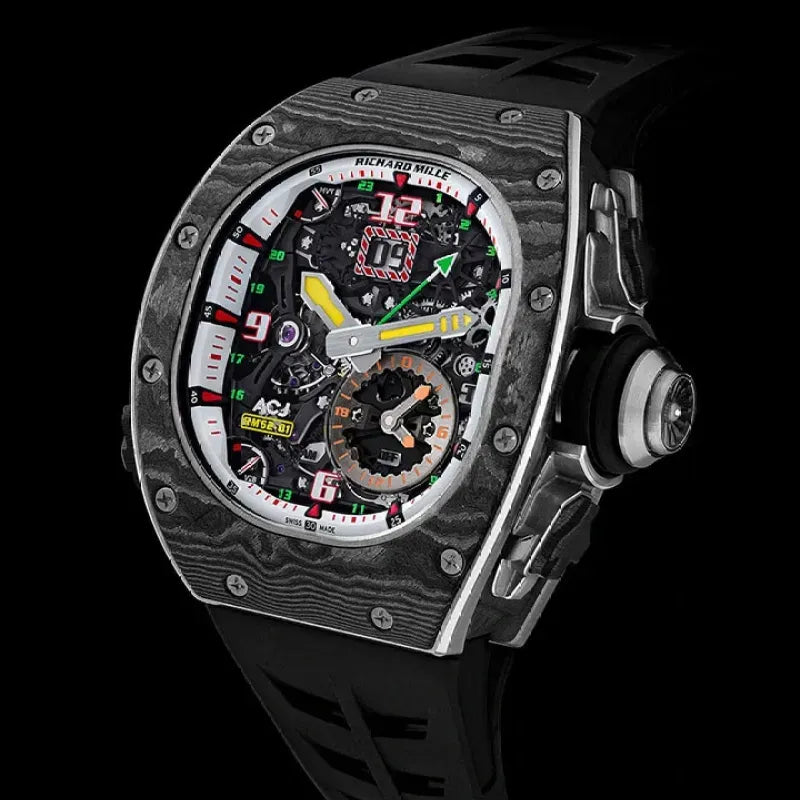 Richard mille RM 62-01 Manual Winding Tourbillon vibrating alarm ACJ