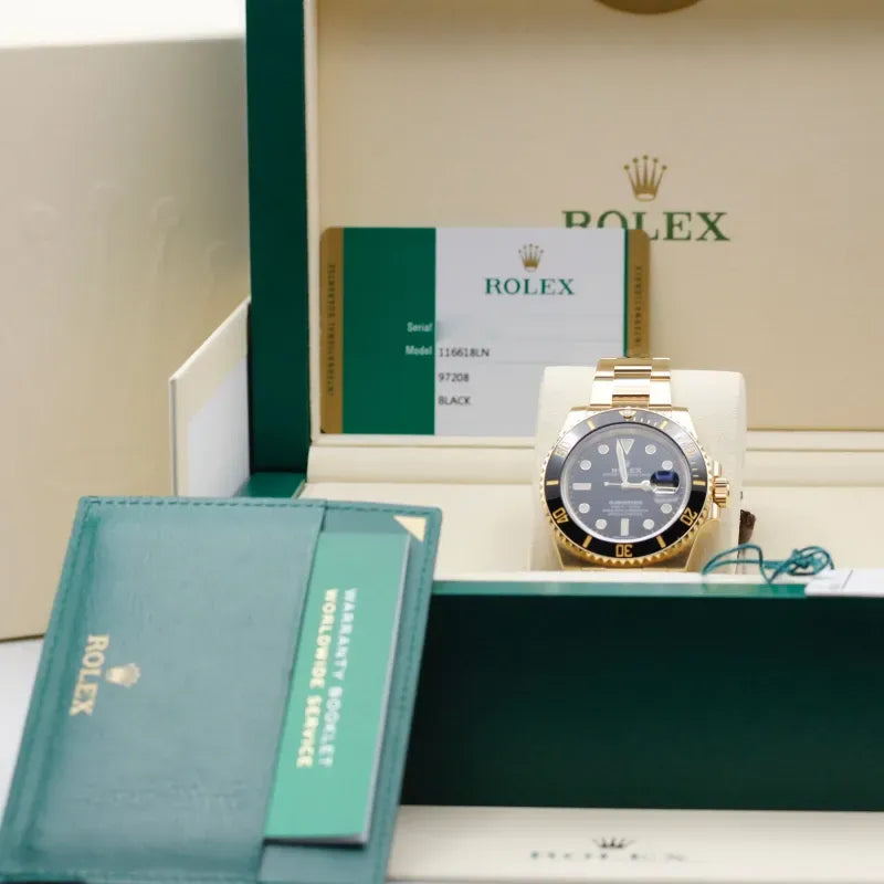 Rolex Submariner 116618LN-97208 black dial watch