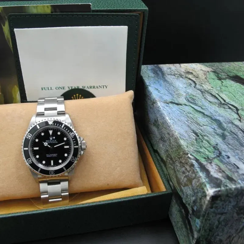 Rolex Submariner Series 114060-0002 Black Disk Watch (Black Water Ghost)