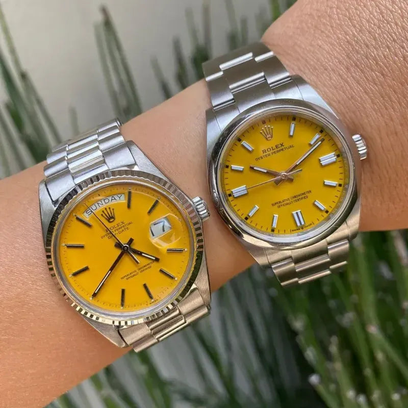 OYSTER PERPETUAL 124300 Series（Yellow）