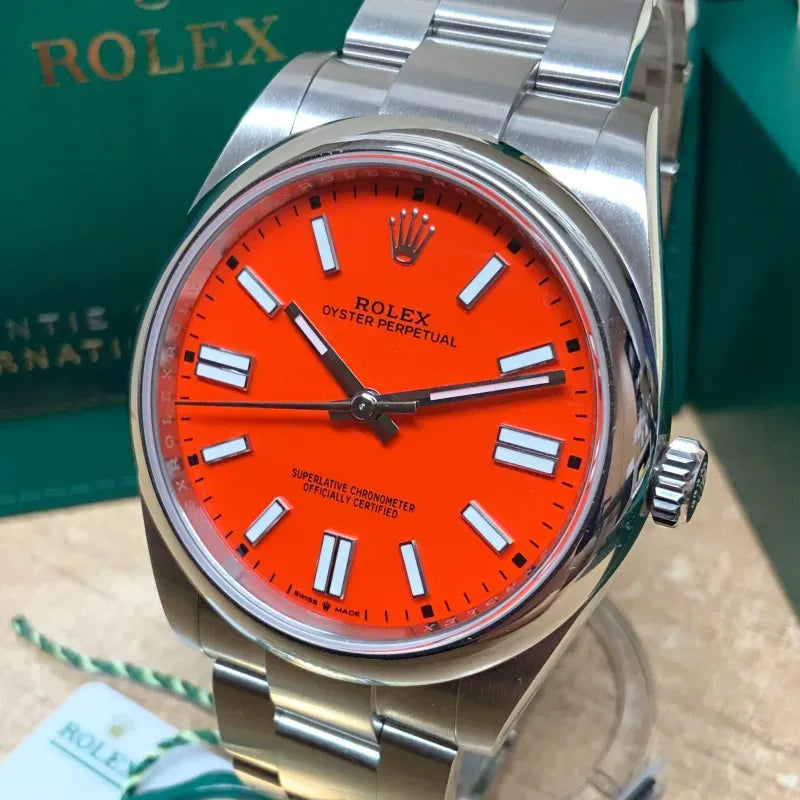 OYSTER PERPETUAL 124300 Series（orange）