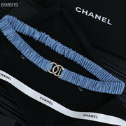 25P In Blue Denim Color Elastic Waist Belt