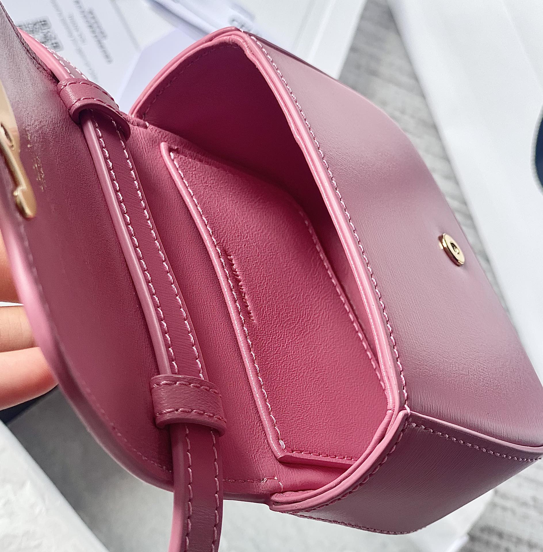 TEEN TRIOMPHE 11CM PINK CALFSKIN