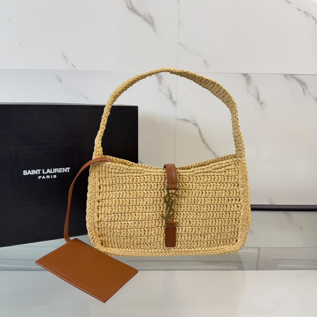 YSL LE5À7 In Raffia