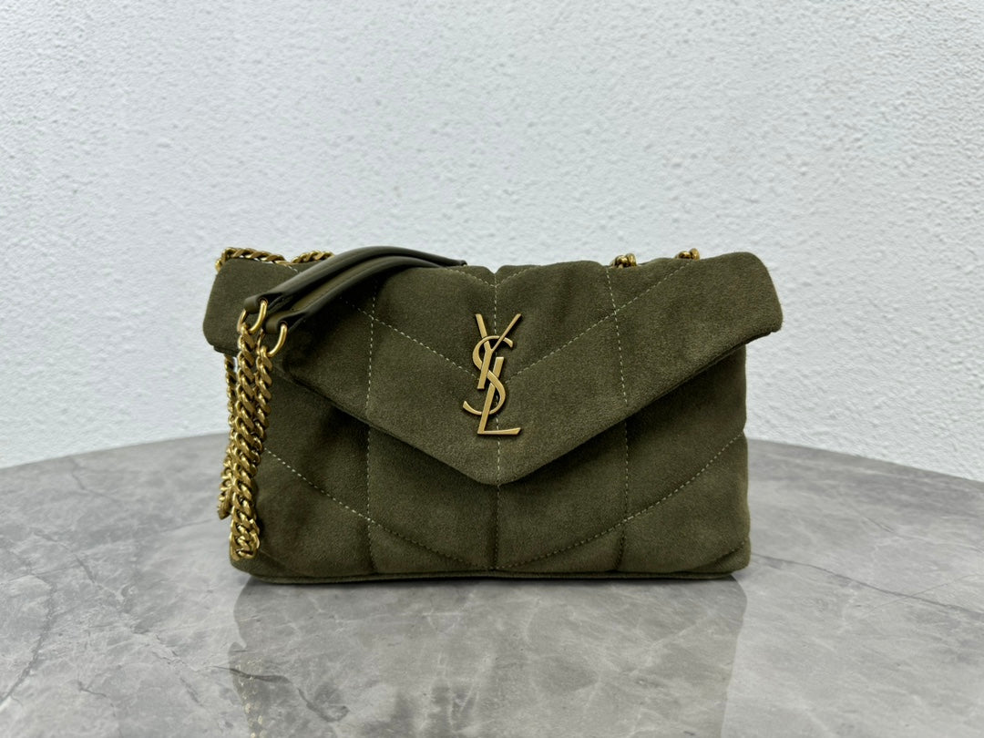 YSL Toy Puffer In Suede