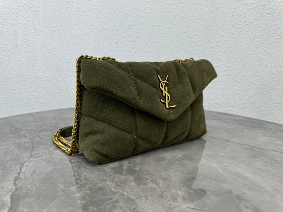 YSL Toy Puffer In Suede