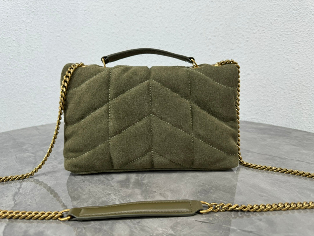 YSL Toy Puffer In Suede