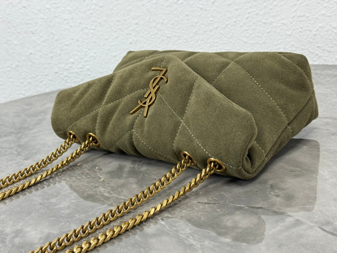 YSL Toy Puffer In Suede