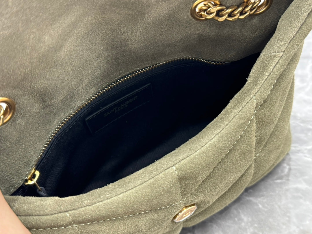 YSL Toy Puffer In Suede