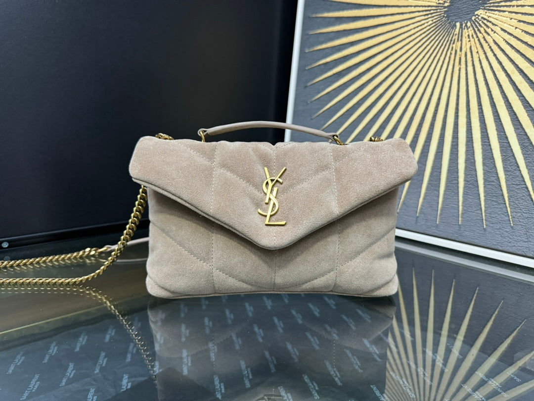 YSL Toy Puffer In Suede