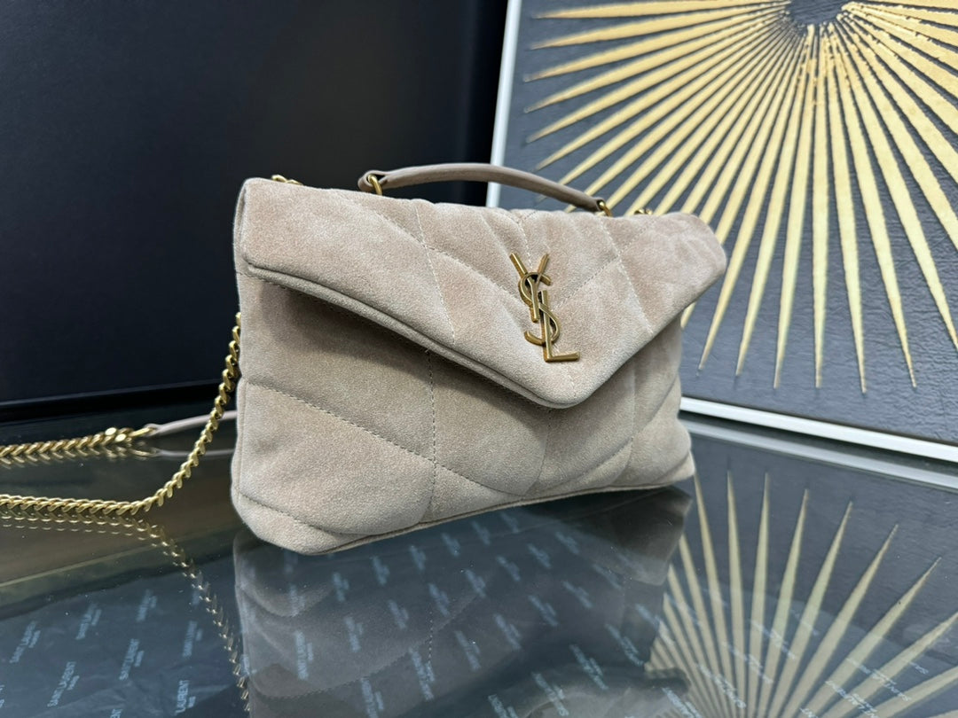 YSL Toy Puffer In Suede