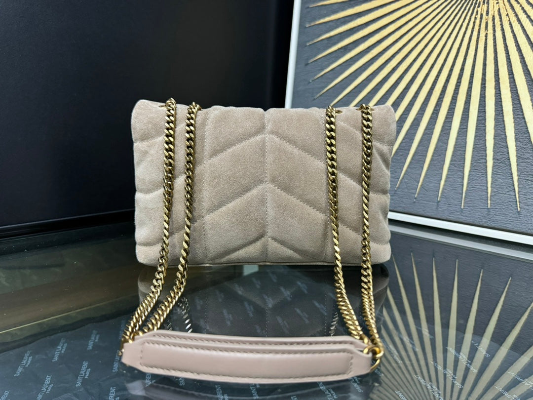 YSL Toy Puffer In Suede