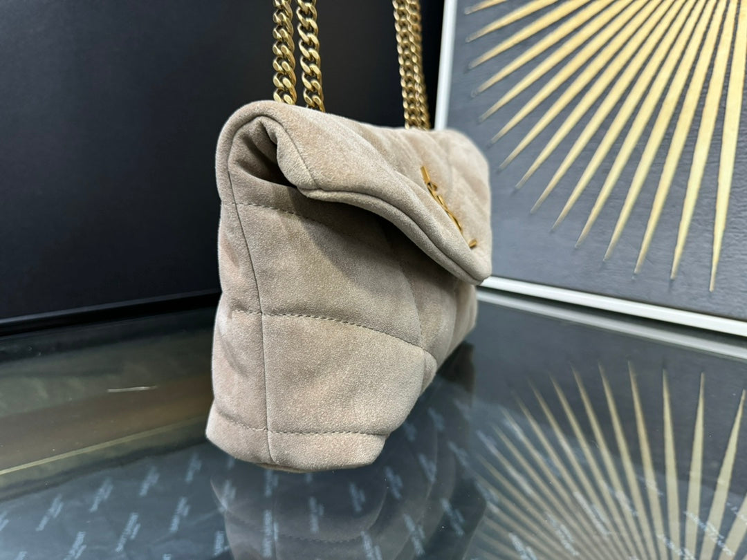 YSL Toy Puffer In Suede