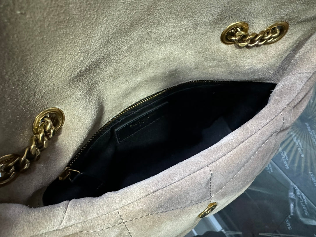 YSL Toy Puffer In Suede