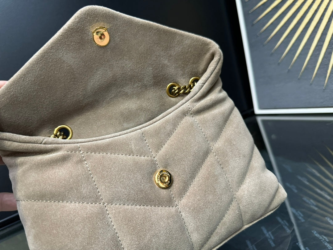 YSL Toy Puffer In Suede