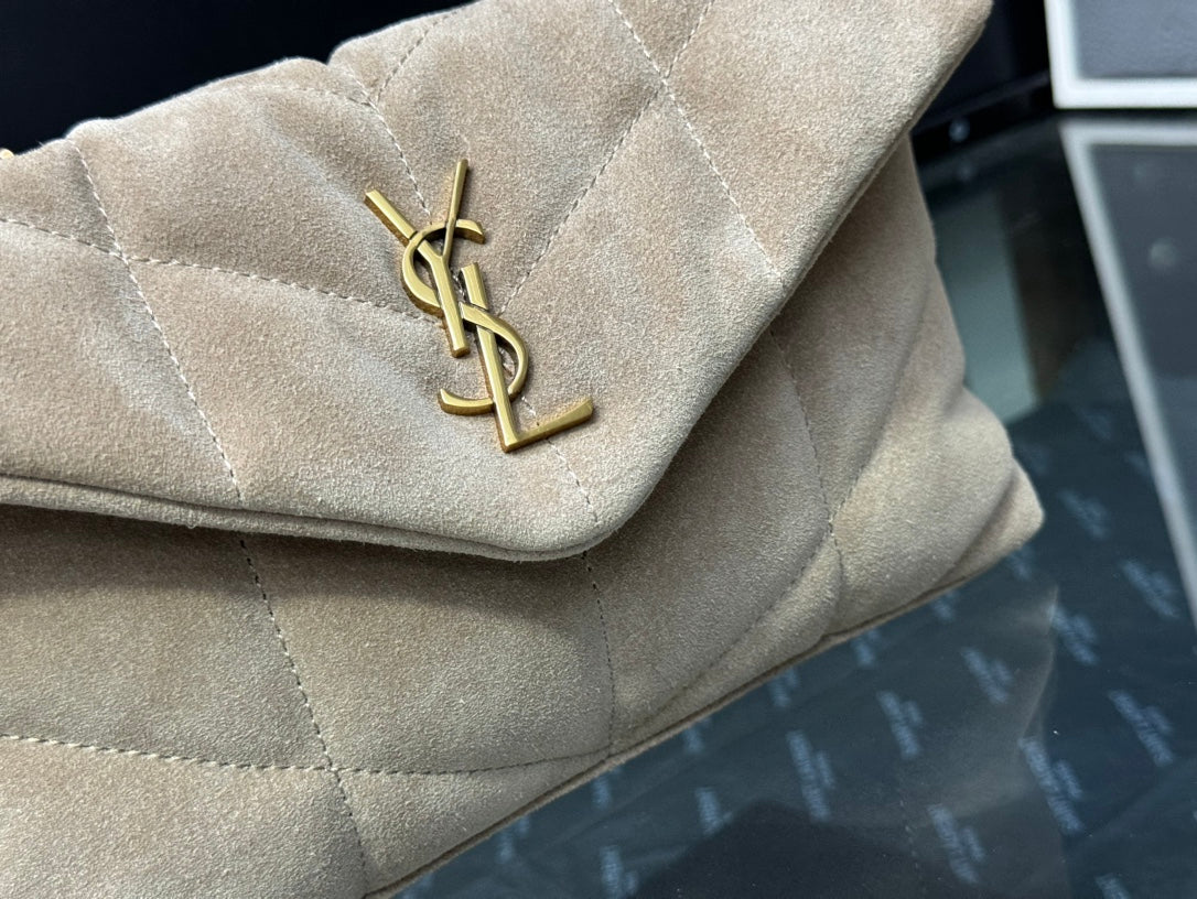 YSL Toy Puffer In Suede