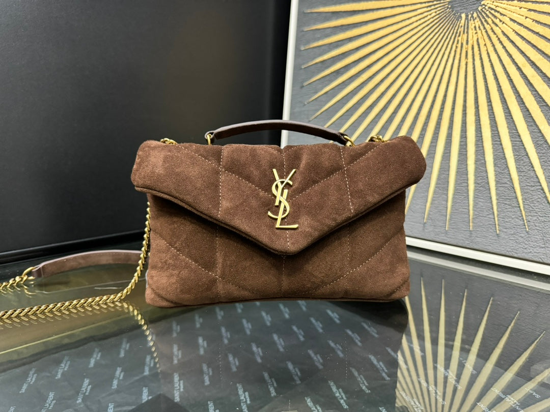 YSL Toy Puffer In Suede