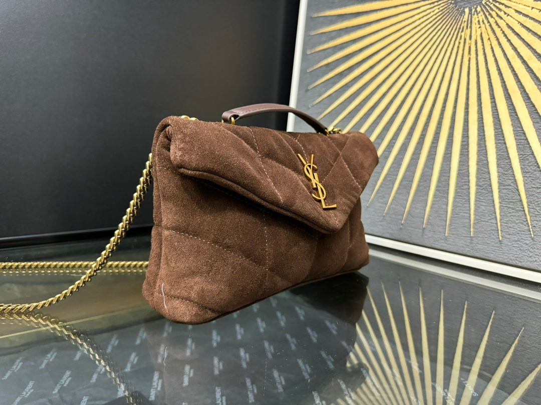 YSL Toy Puffer In Suede