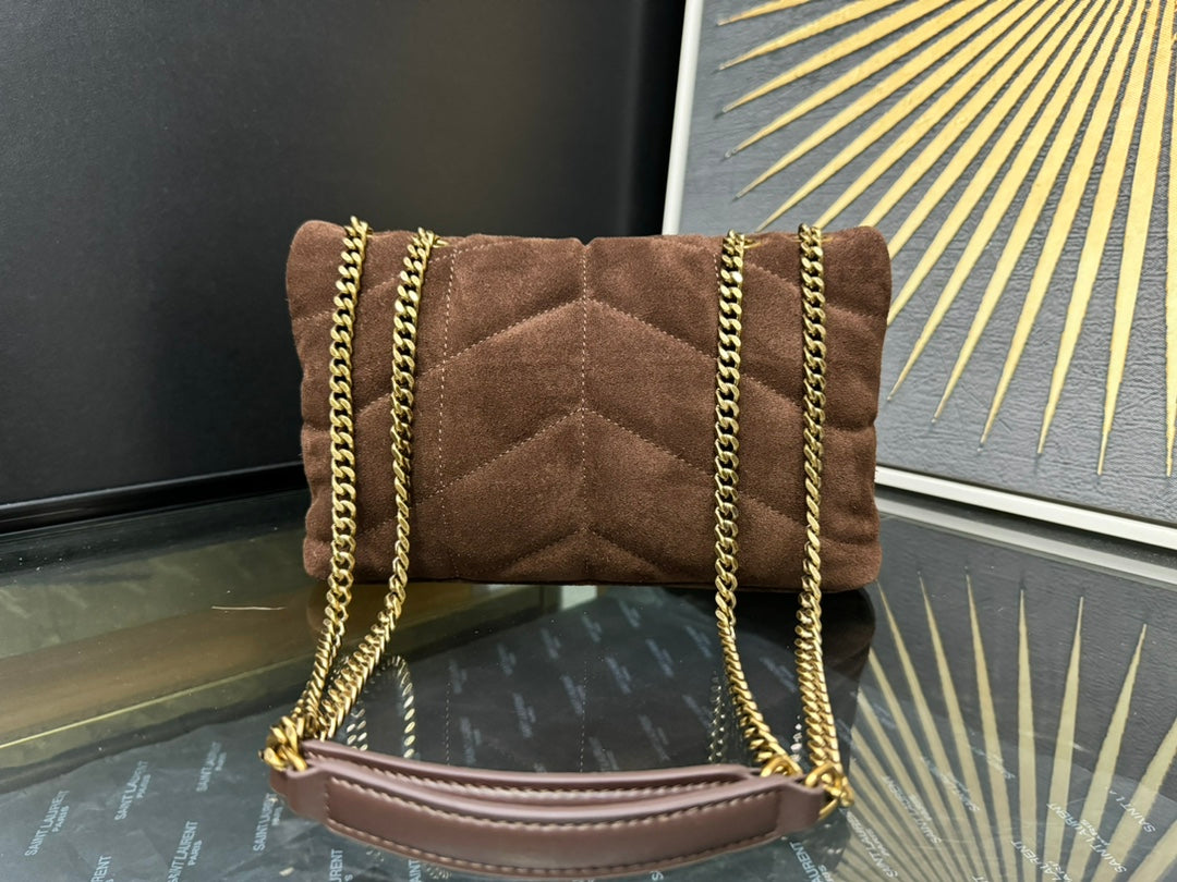 YSL Toy Puffer In Suede