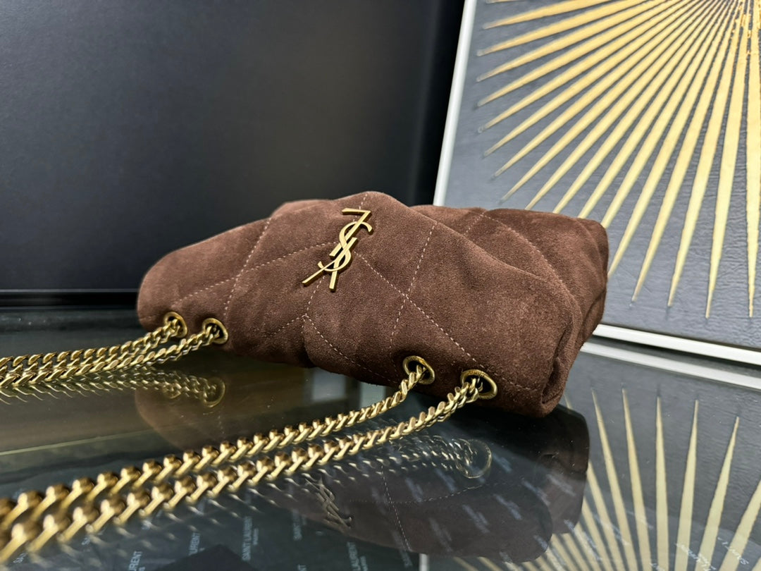 YSL Toy Puffer In Suede