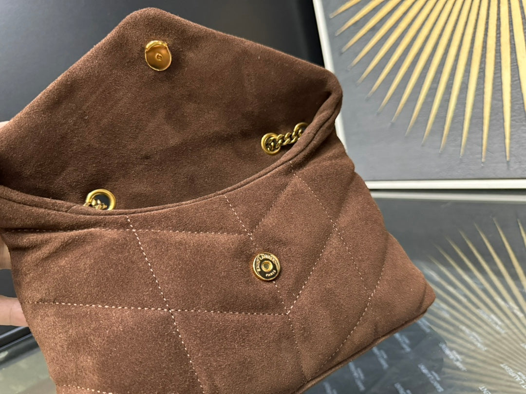 YSL Toy Puffer In Suede