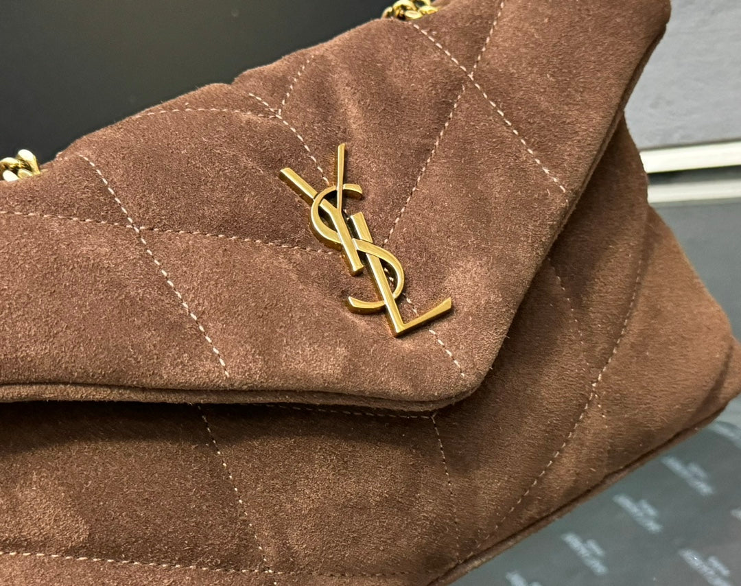 YSL Toy Puffer In Suede