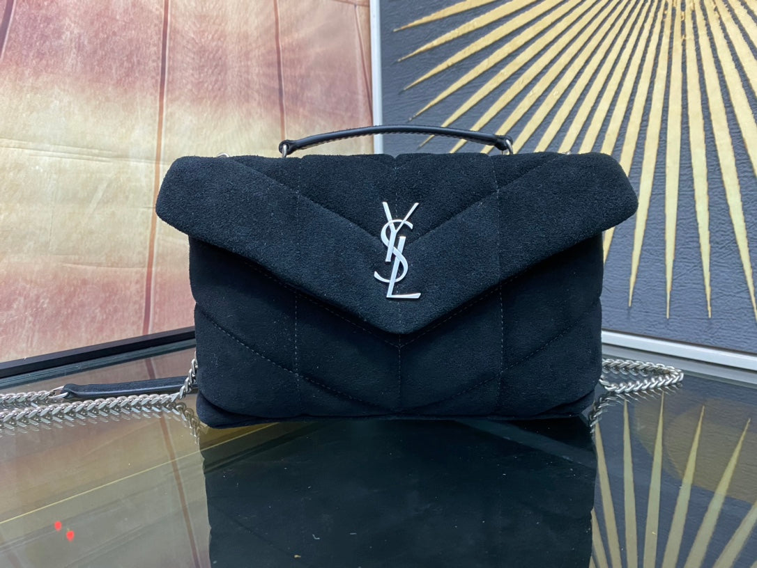 YSL Toy Puffer In Suede