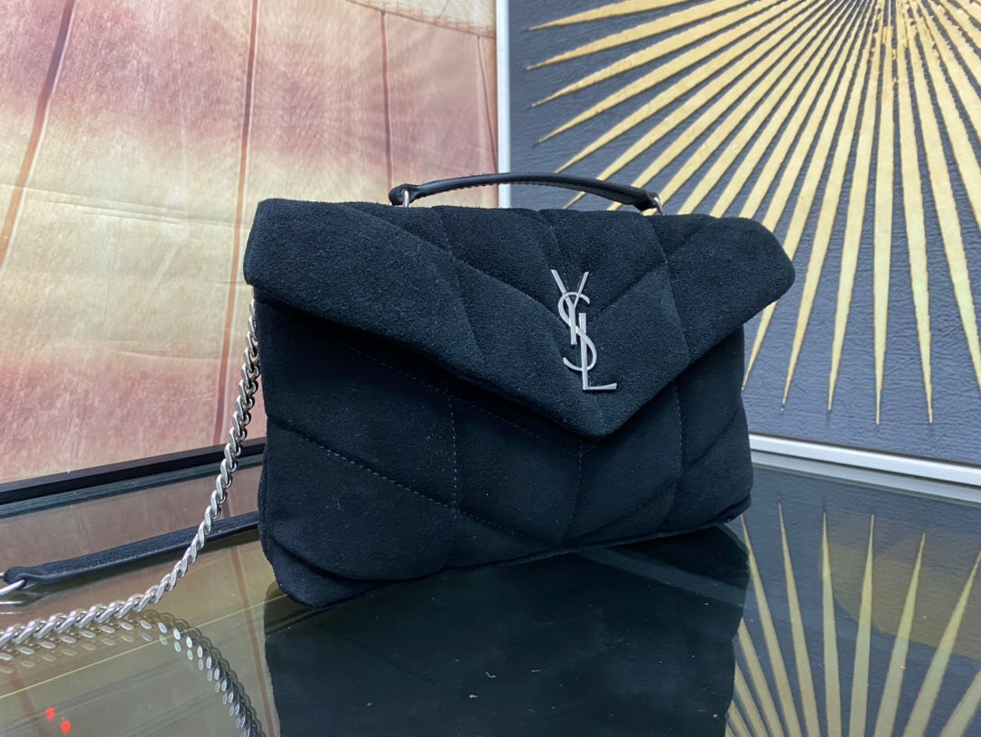 YSL Toy Puffer In Suede