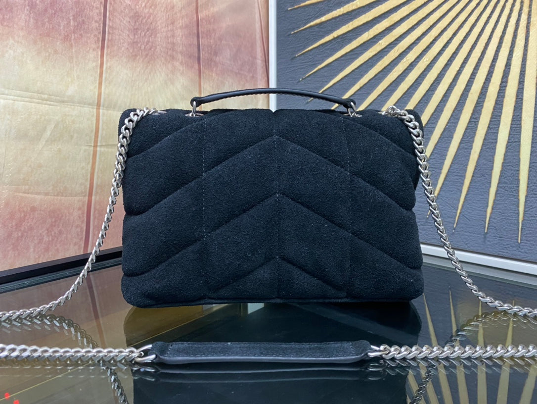 YSL Toy Puffer In Suede