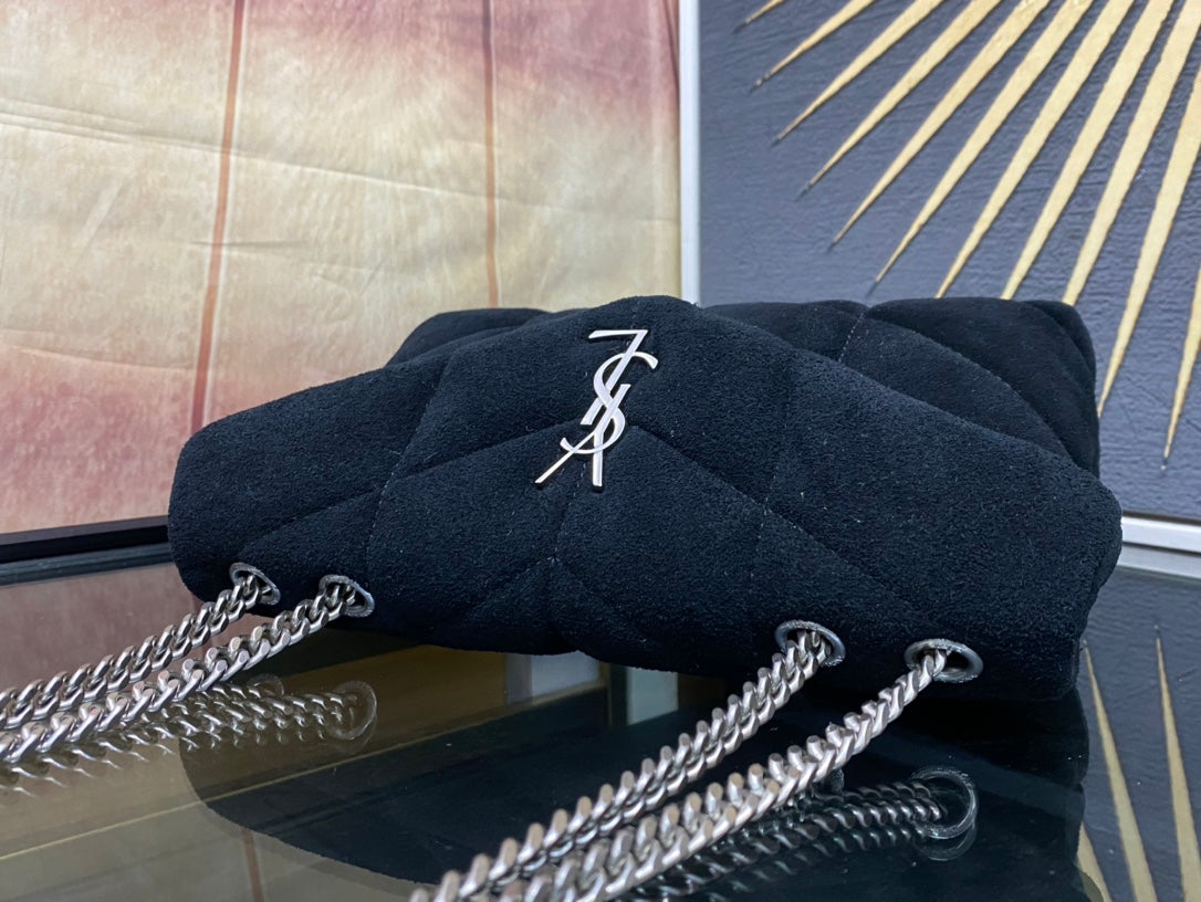 YSL Toy Puffer In Suede